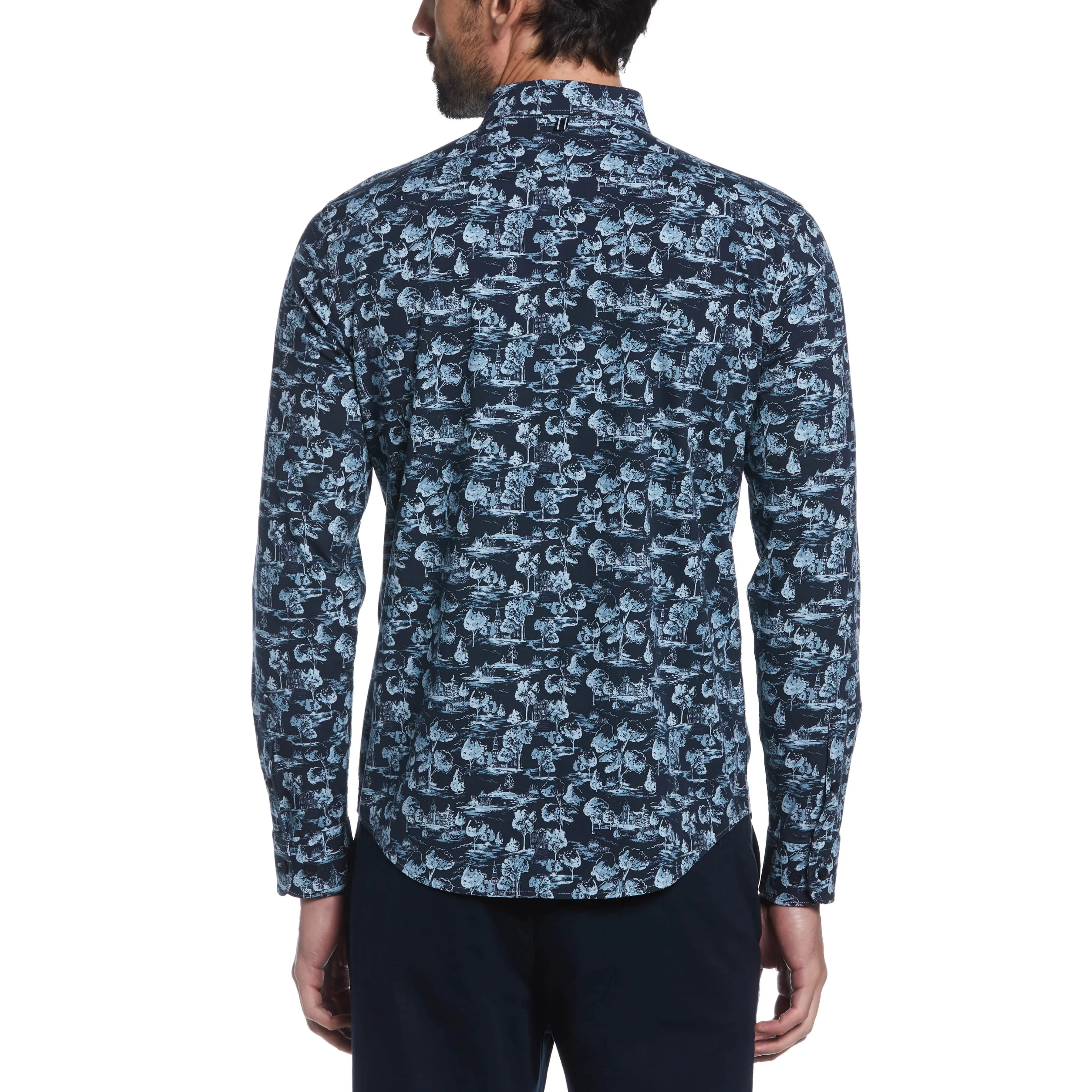 EcoVero™ Scenic Print Stretch Shirt sold by Original Penguin product image thumbnail 2