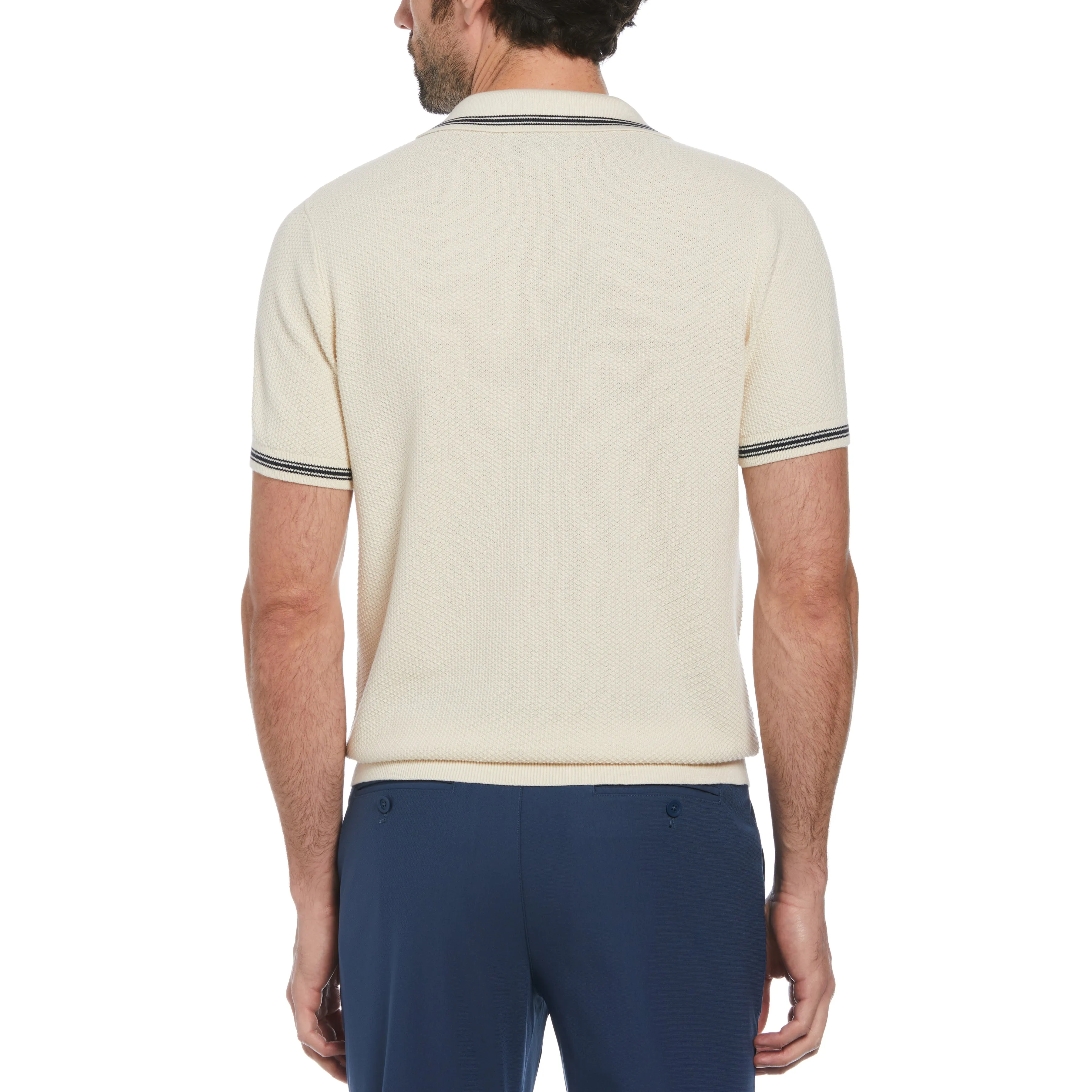 Textured Johnny Collar Sweater Polo sold by Original Penguin product image thumbnail 2
