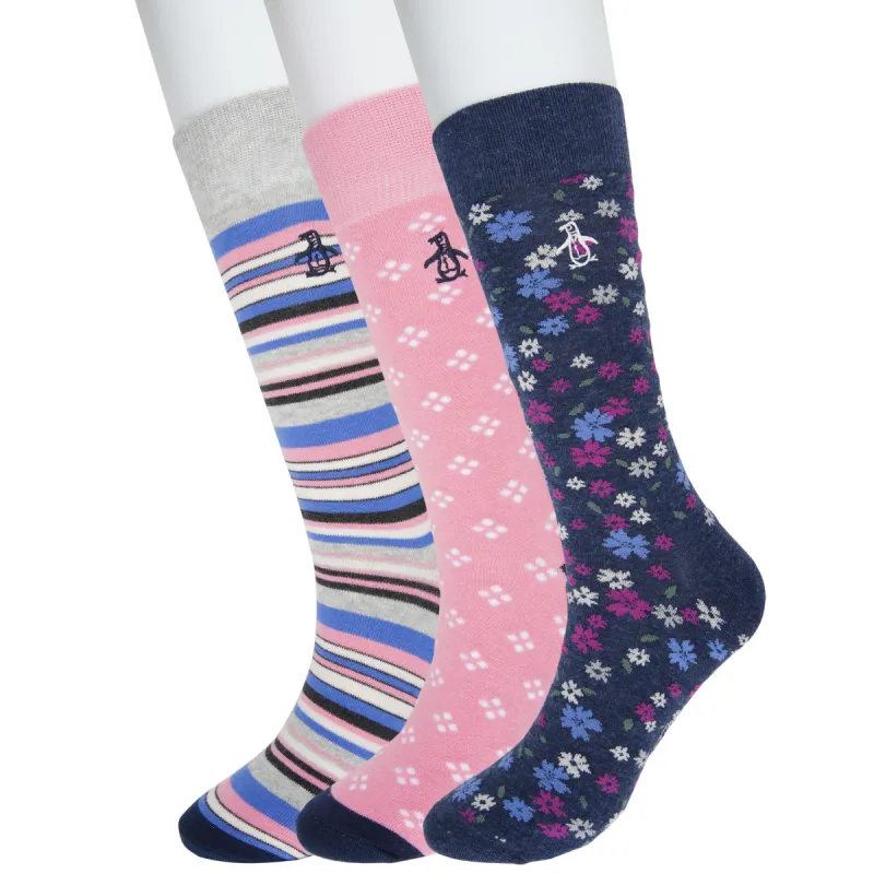 Dress Doherty Floral 3 Pack Sock sold by Original Penguin