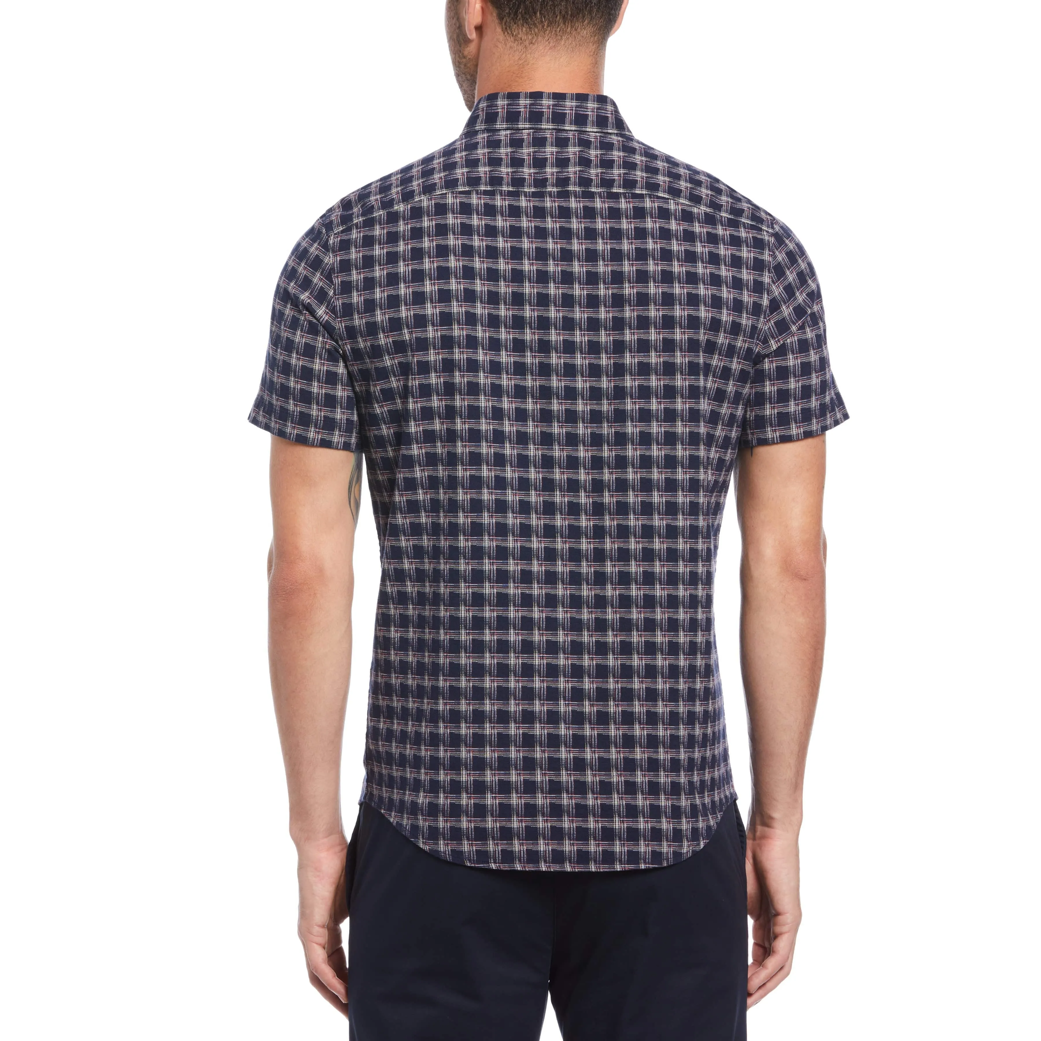 Premium Dobby Stretch Jacquard Check Shirt sold by Original Penguin product image thumbnail 2