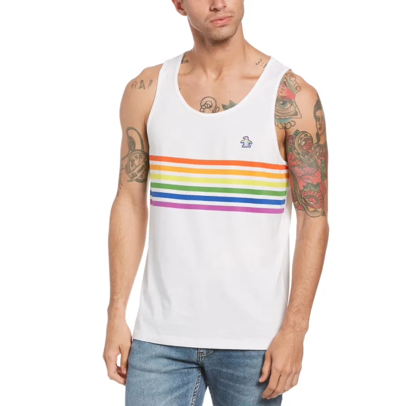 Pride Stripe Pete Tank sold by Original Penguin