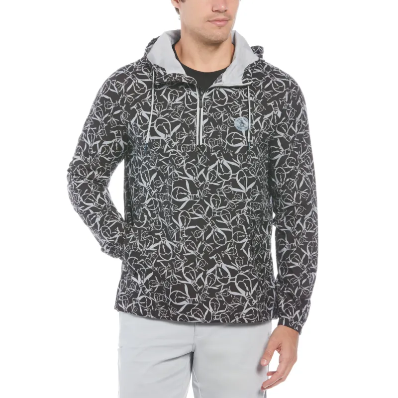 1/4 Zip Penguin Print Golf Windbreaker Jacket sold by Original Penguin