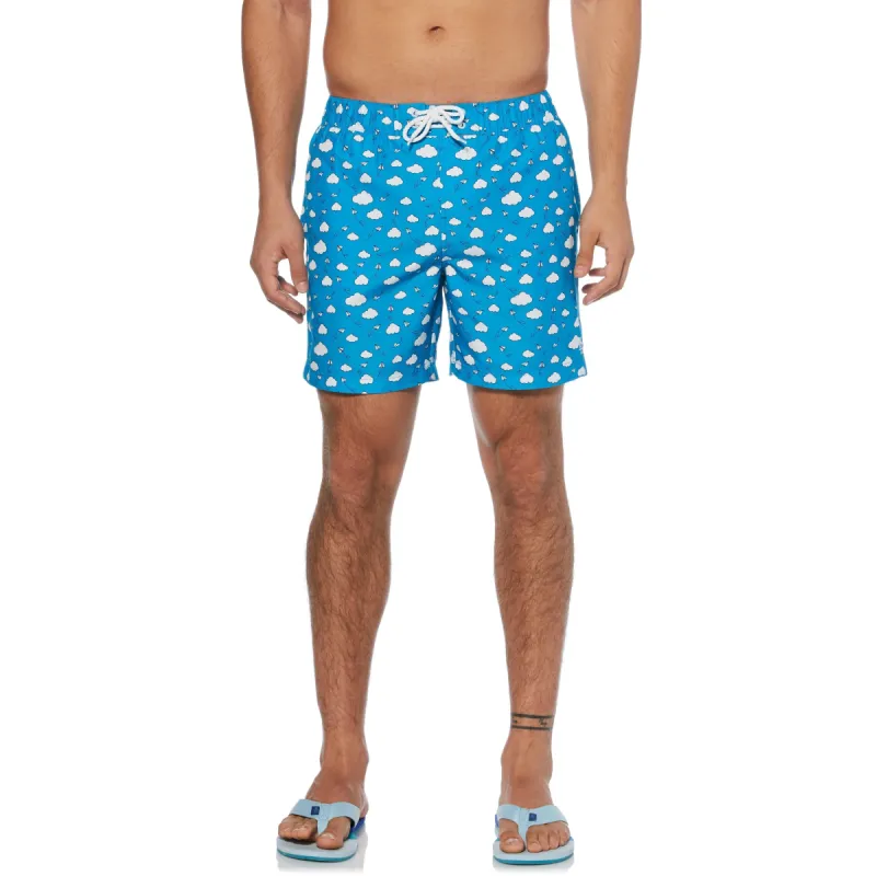 Paper Airplane Print Swim Short sold by Original Penguin