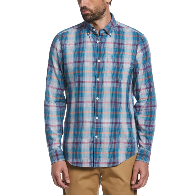 Ecovero™ Multi Plaid Shirt sold by Original Penguin