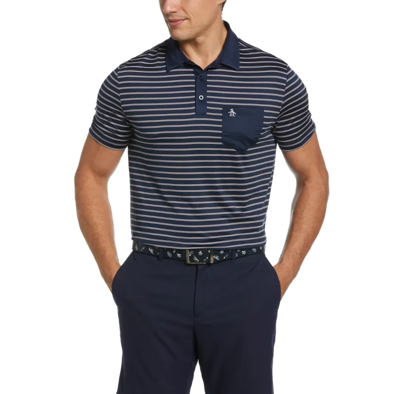 Two-Color Stripe Golf Polo sold by Original Penguin