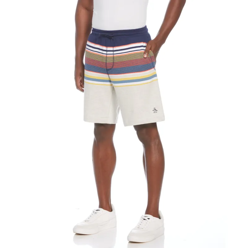 Engineered Stripe Knit Short made by Original Penguin