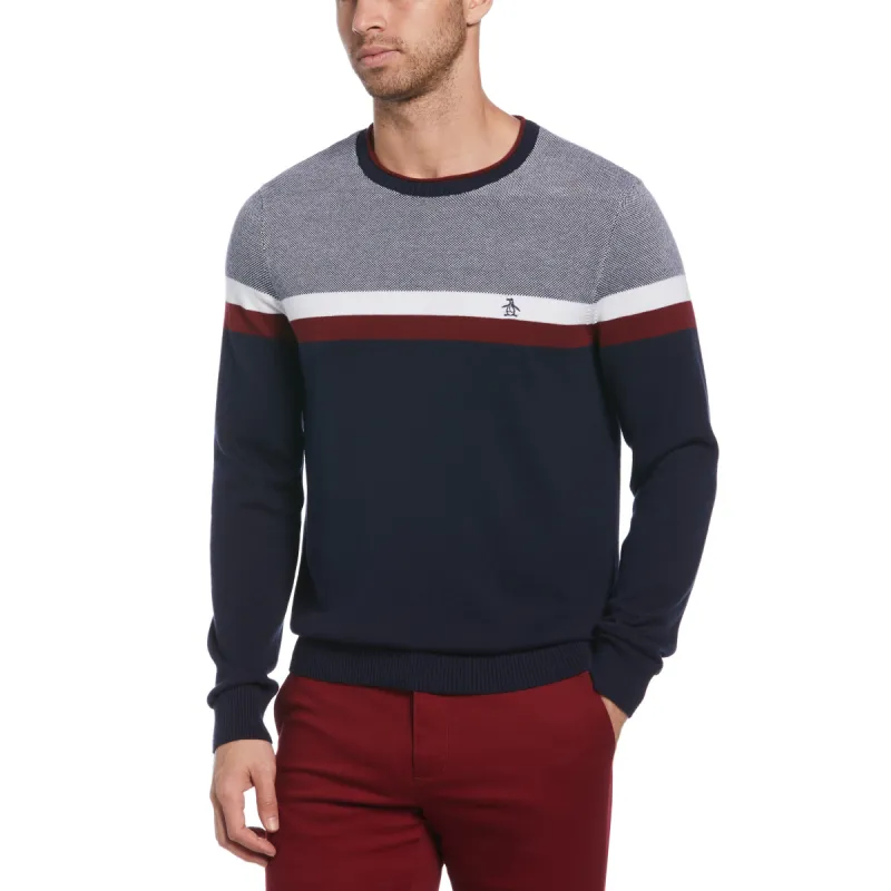 Striped Cotton Crew Neck Sweater sold by Original Penguin