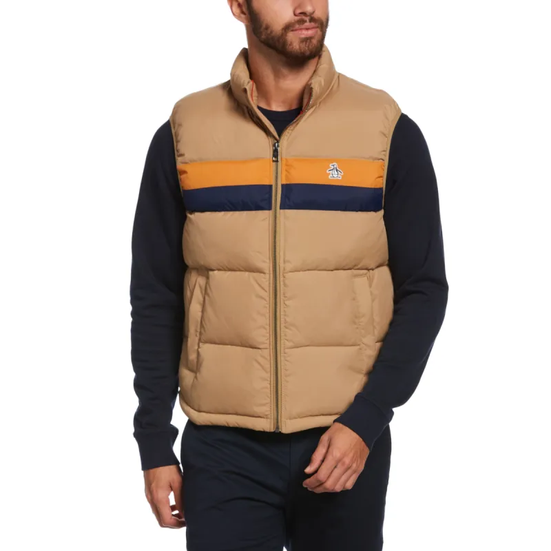 Multi-Color Chest Stripe Channeled Vest sold by Original Penguin
