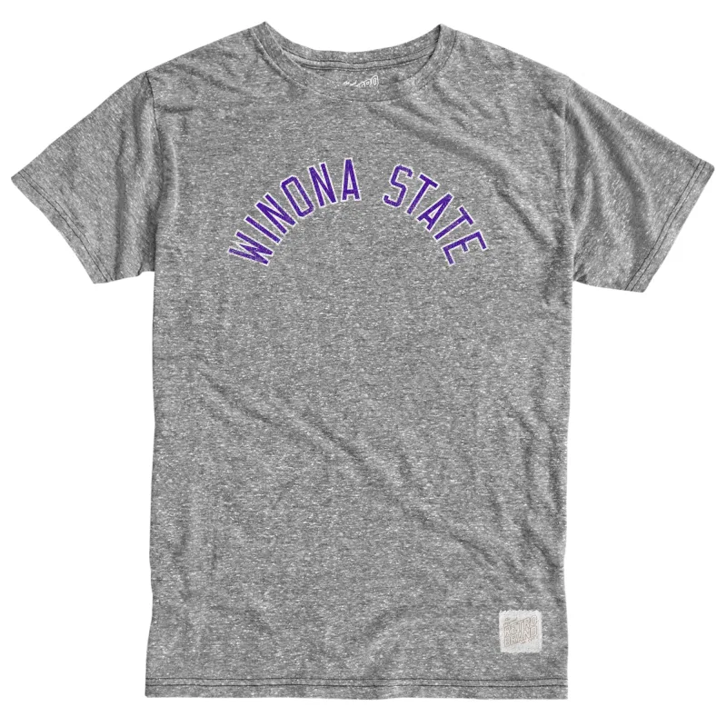 Winona State Tri-Blend Tee sold by Original Retro Brand
