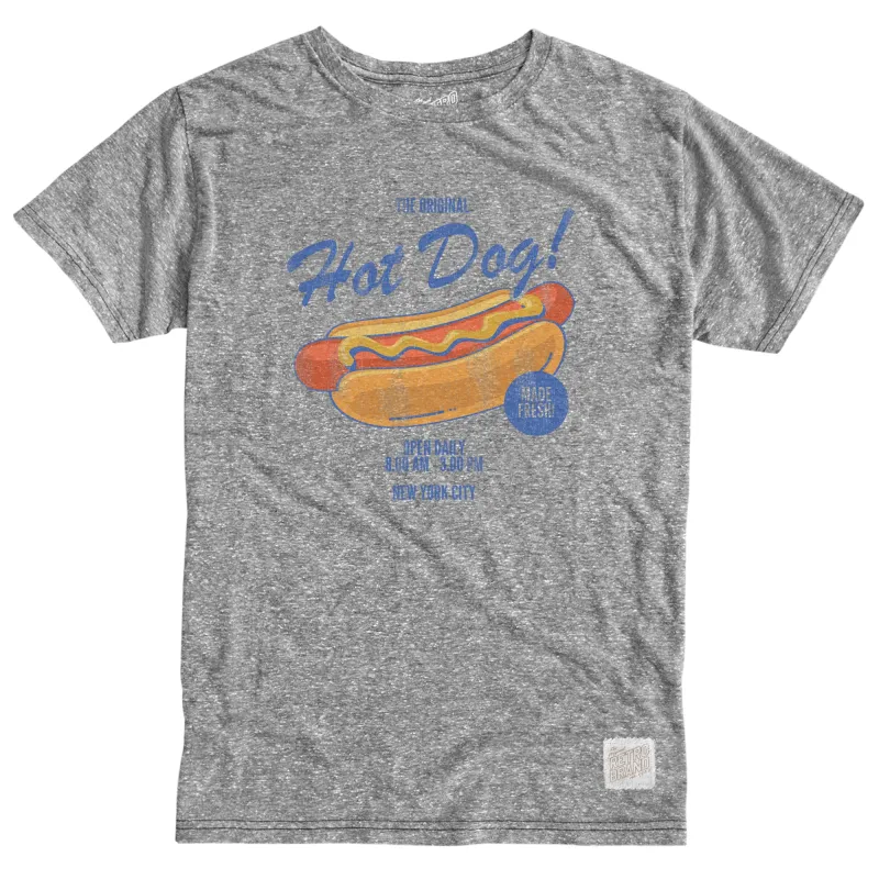 The Original Hot Dog Tri-Blend Tee sold by Original Retro Brand