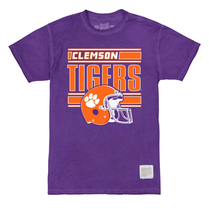 Clemson Tigers Helmet Graphic T-Shirt sold by Original Retro Brand