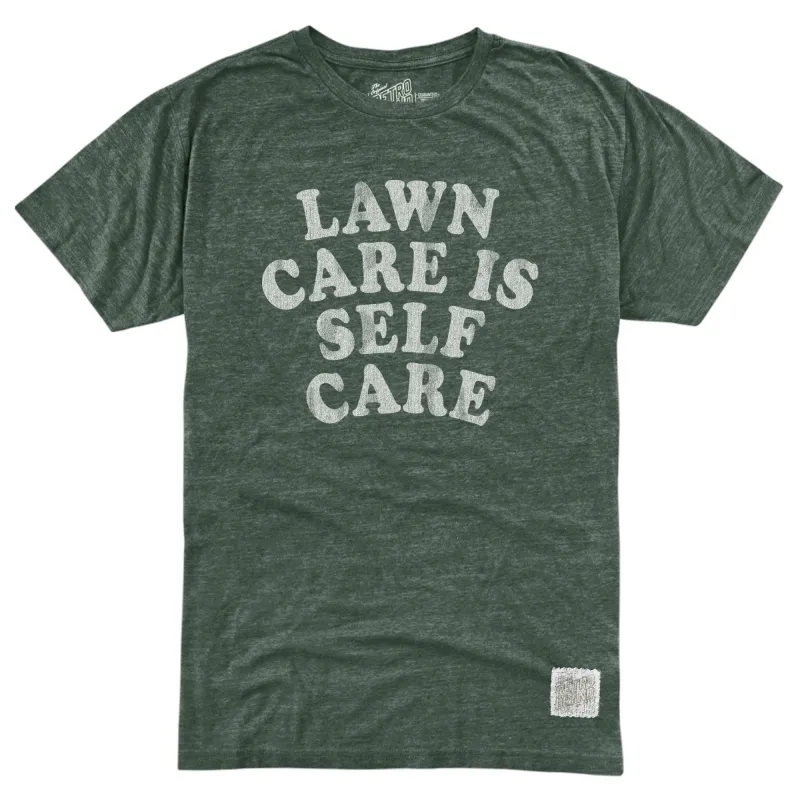 Lawn Care is Self Care Tri-Blend Tee sold by Original Retro Brand