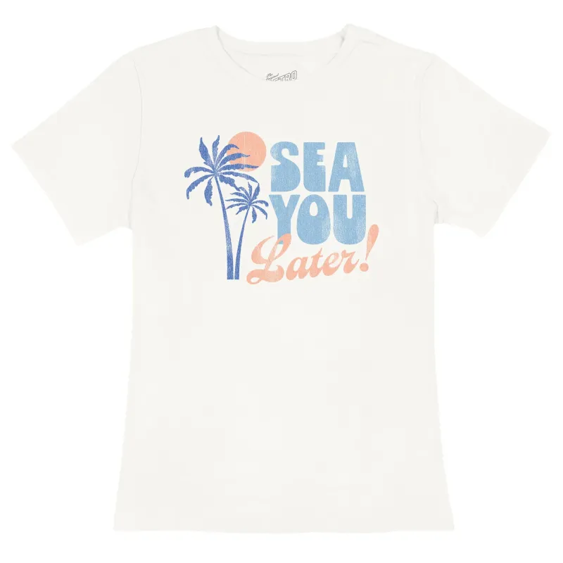 Sea You Later 100% Cotton Women's Tee sold by Original Retro Brand