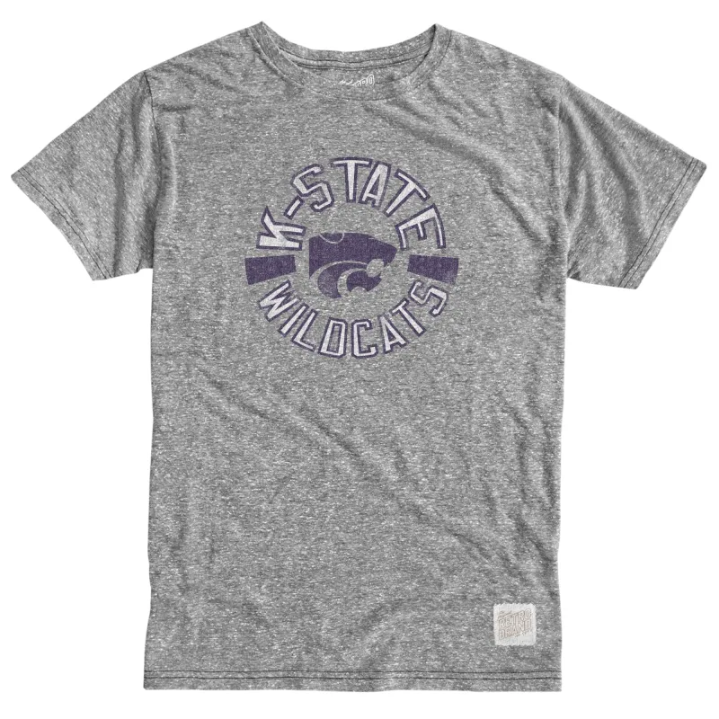 Kansas State Wildcats Tri-Blend Tee made by Original Retro Brand