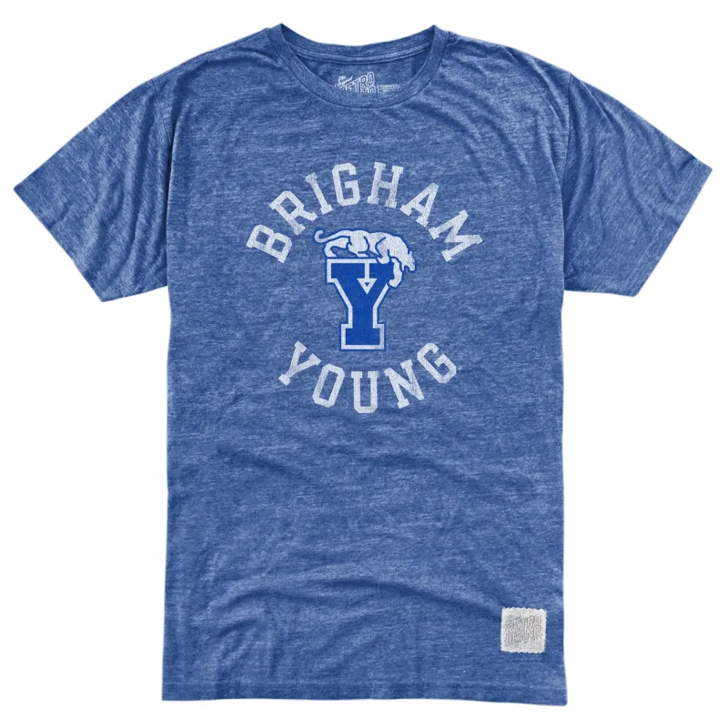 BYU Cougars Tri-Blend Tee sold by Original Retro Brand