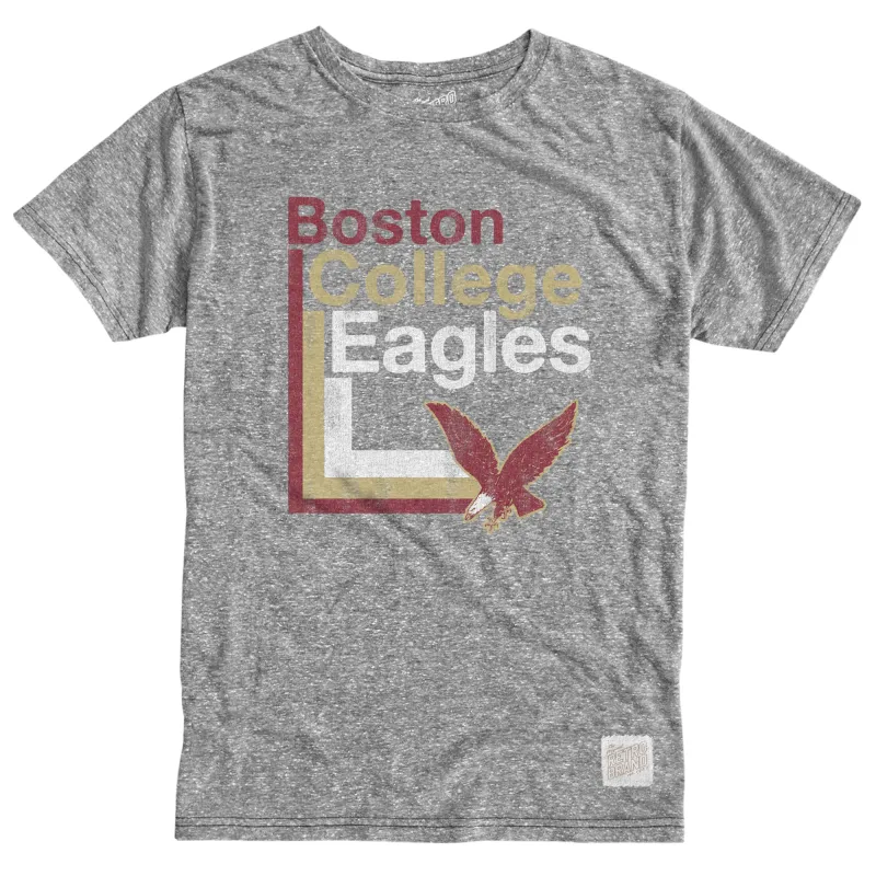 Boston College Tri-Blend Tee made by Original Retro Brand