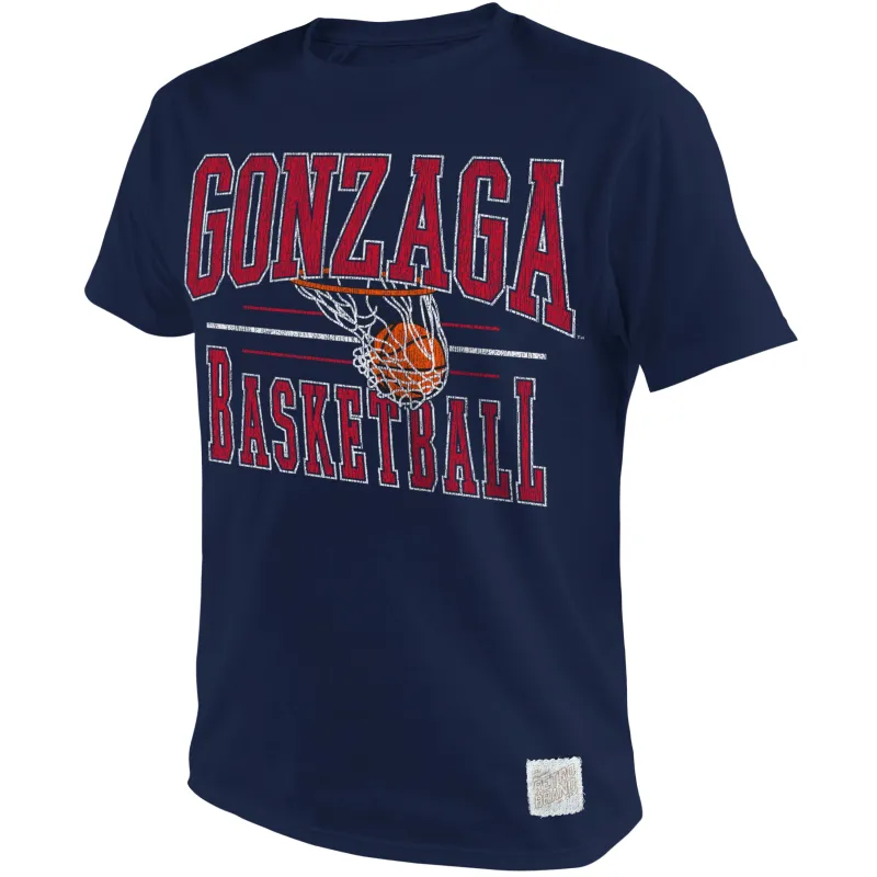 Gonzaga Bulldogs 100% Cotton Tee made by Original Retro Brand