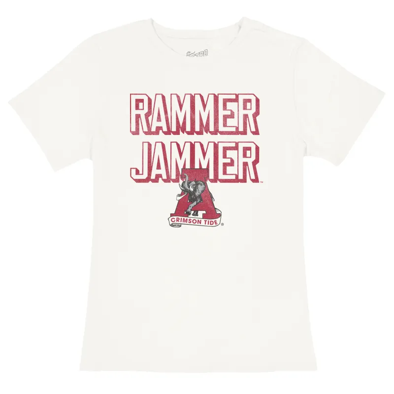 Rammer Jammer Alabama Crimson Tide 100% Cotton Women's Tee sold by Original Retro Brand