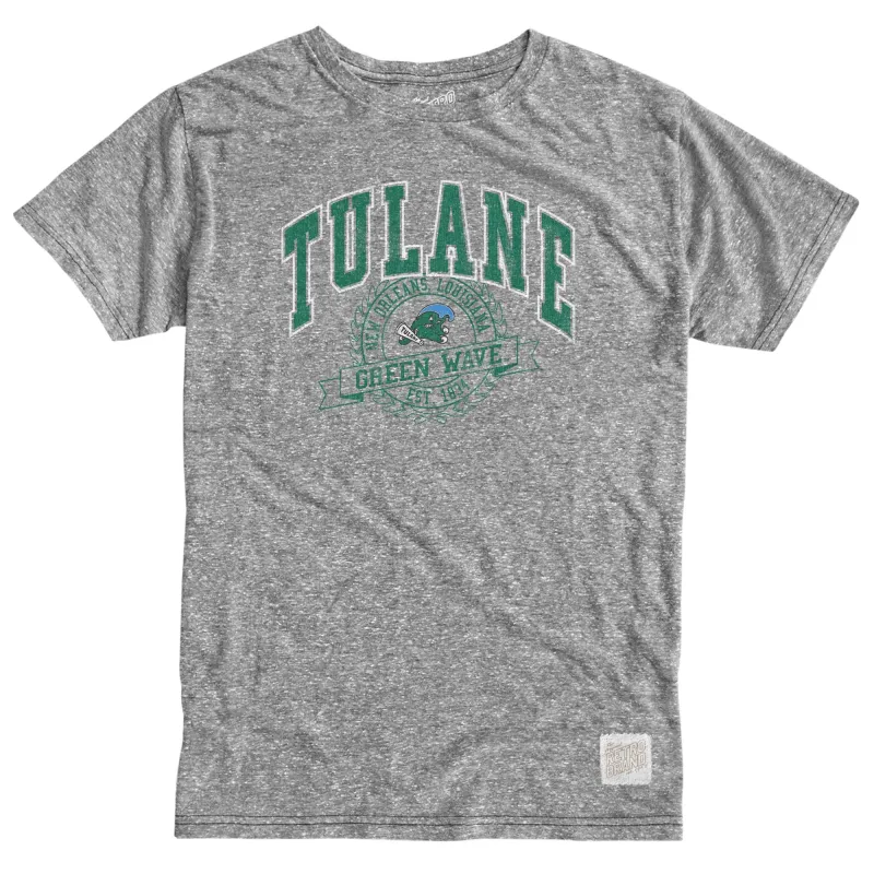 Tulane Green Wave Tri-Blend Tee sold by Original Retro Brand
