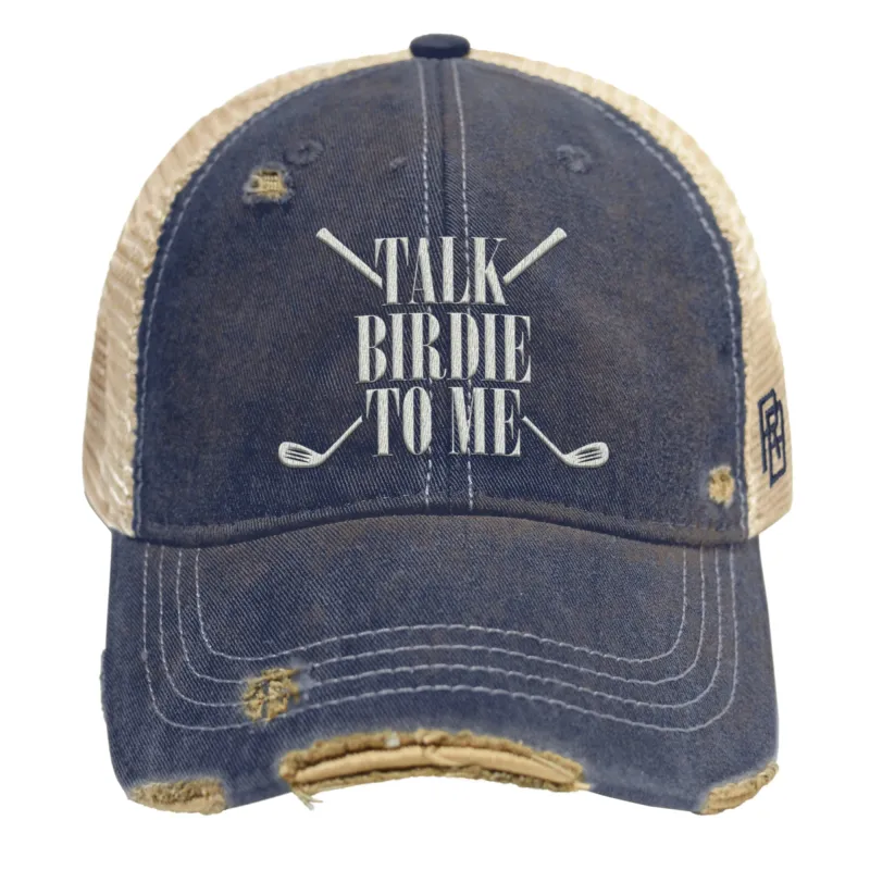 Talk Birdie To Me Snapback Trucker Hat sold by Original Retro Brand