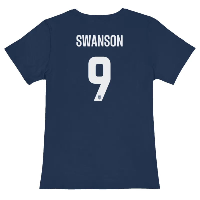USWNT Mallory Swanson 100% Cotton Women's Tee sold by Original Retro Brand