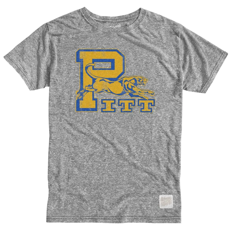 Pitt Panthers Tri-Blend Tee sold by Original Retro Brand