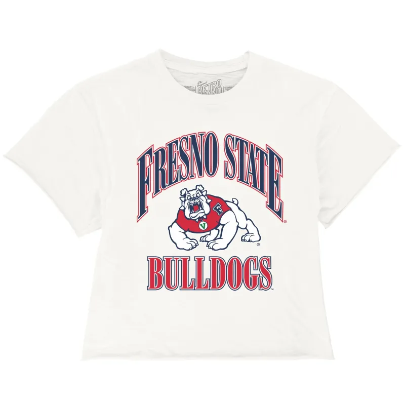 Fresno State Bulldogs  100% Cotton Crop Slub Tee sold by Original Retro Brand