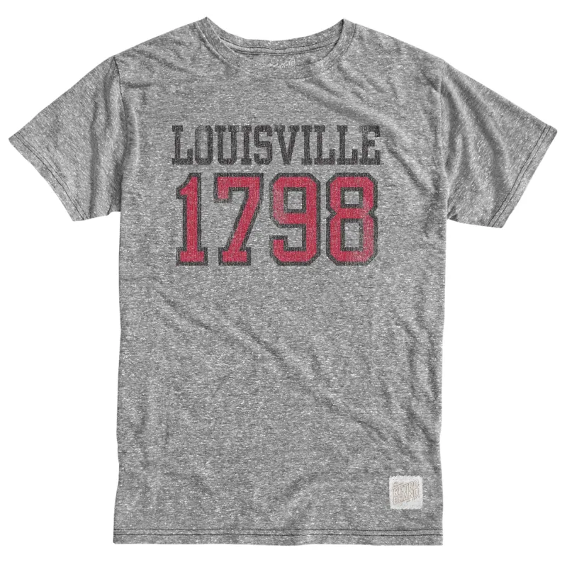 Louisville Cardinals Tri-Blend Tee made by Original Retro Brand