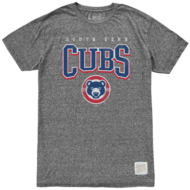 South Bend Cubs Tri-Blend Tee sold by Original Retro Brand