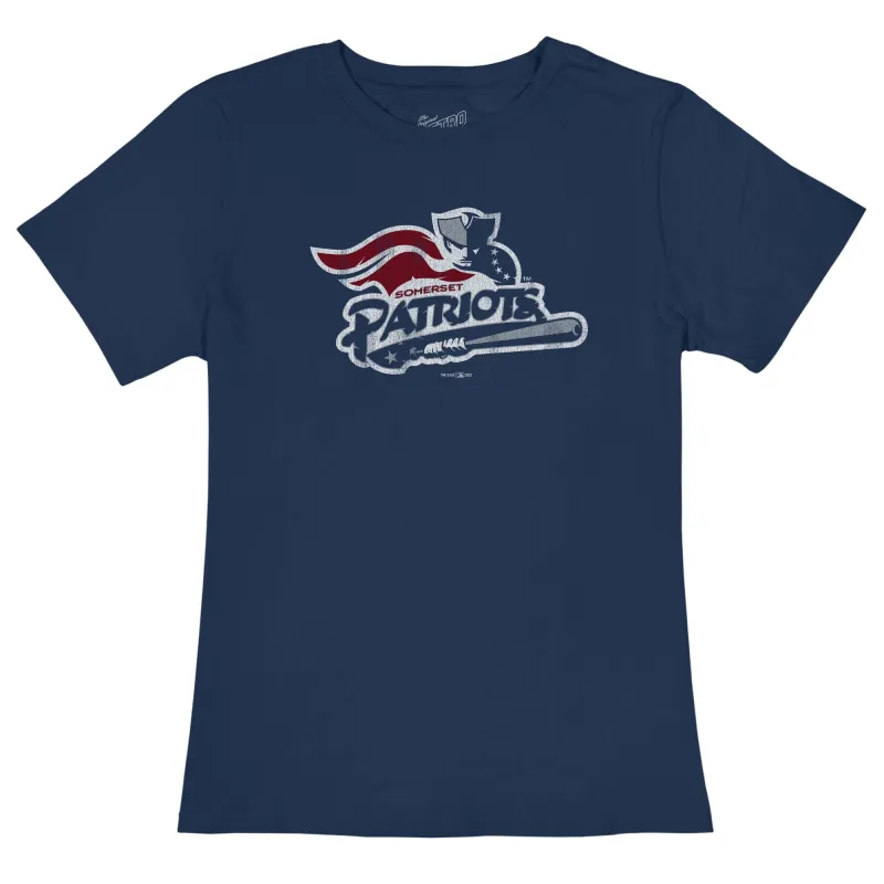 Somerset Patriots Women's 100% Cotton Tee sold by Original Retro Brand