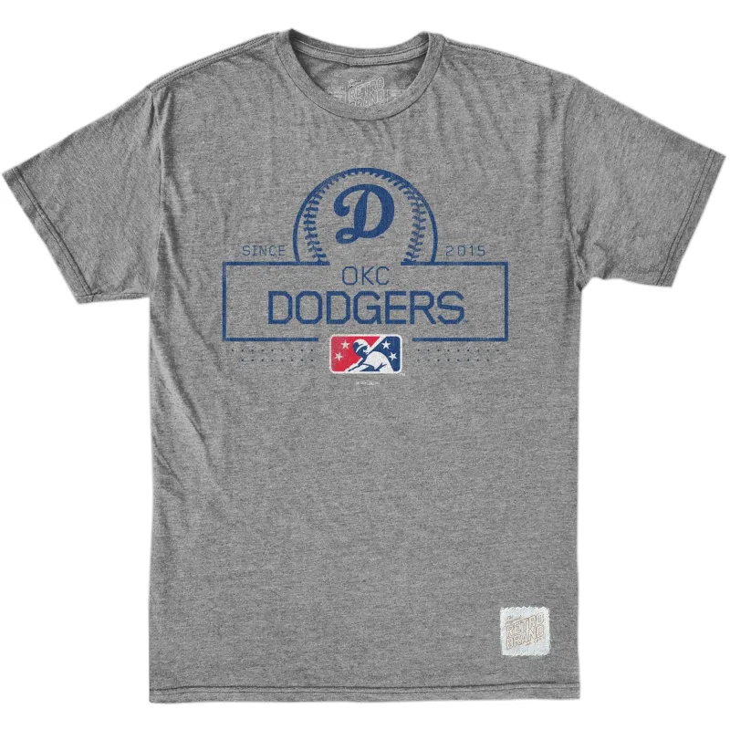 OKC Dodgers 50/50 Blend Tee sold by Original Retro Brand