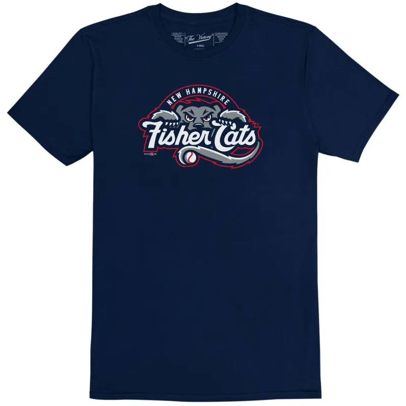 New Hampshire Fisher Cats 100% Cotton Tee sold by Original Retro Brand