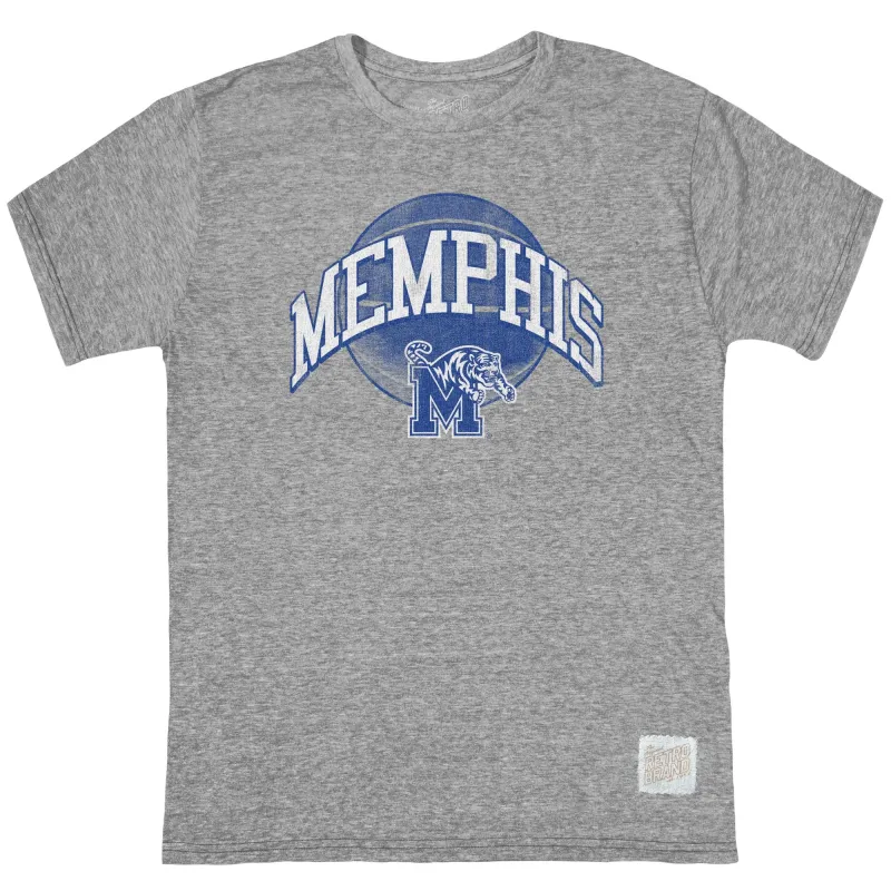 Memphis Tigers Tri-Blend Tee sold by Original Retro Brand