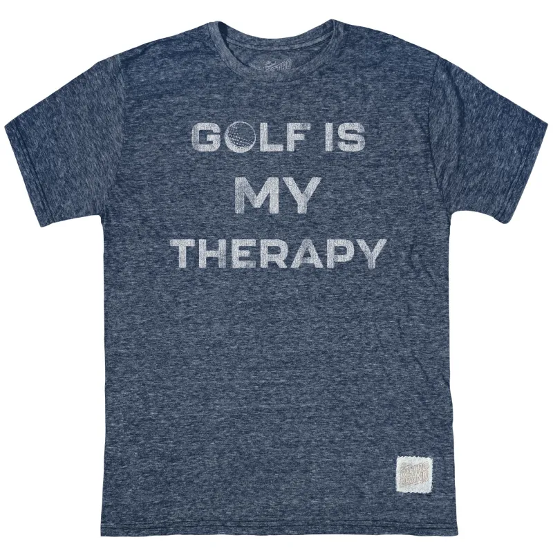 Golf Is My Therapy Tri-Blend Tee sold by Original Retro Brand
