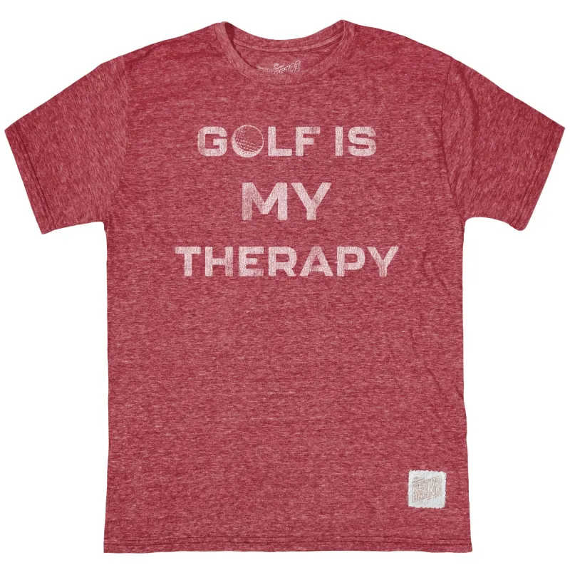 Golf Is My Therapy Tri-Blend Tee made by Original Retro Brand
