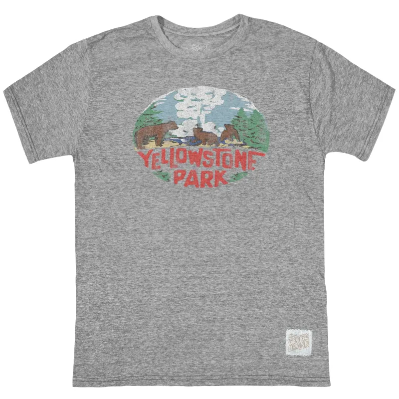 Yellowstone Park Tri-Blend Tee sold by Original Retro Brand