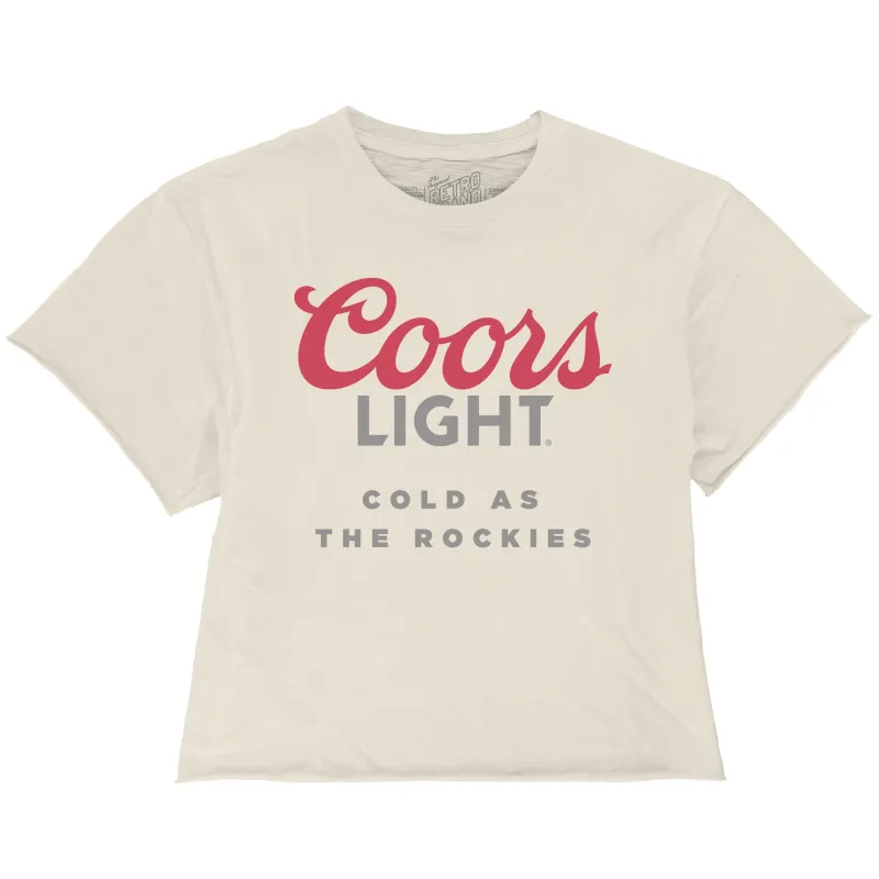 Coors Light 100% Cotton Crop Slub Tee sold by Original Retro Brand