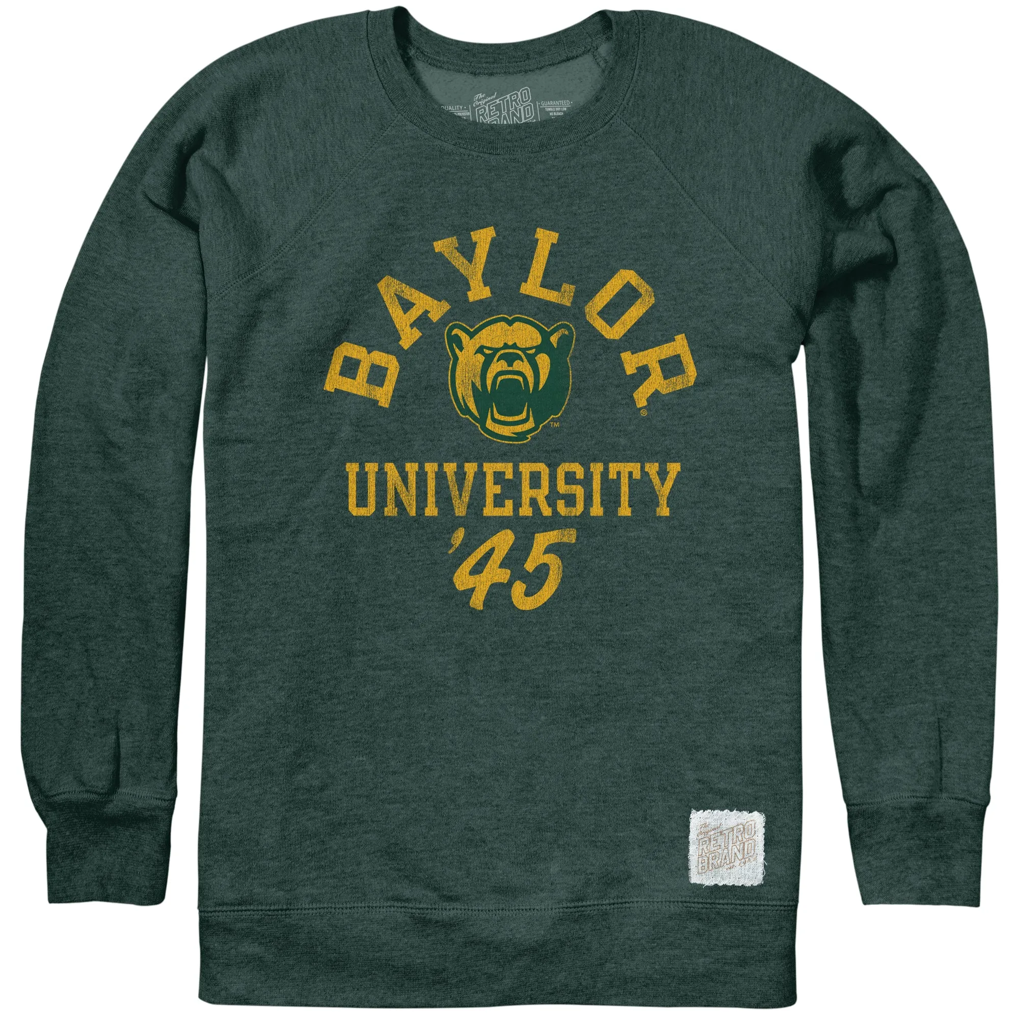 Baylor Softee Heather 50/50 Crew Fleece sold by Original Retro Brand