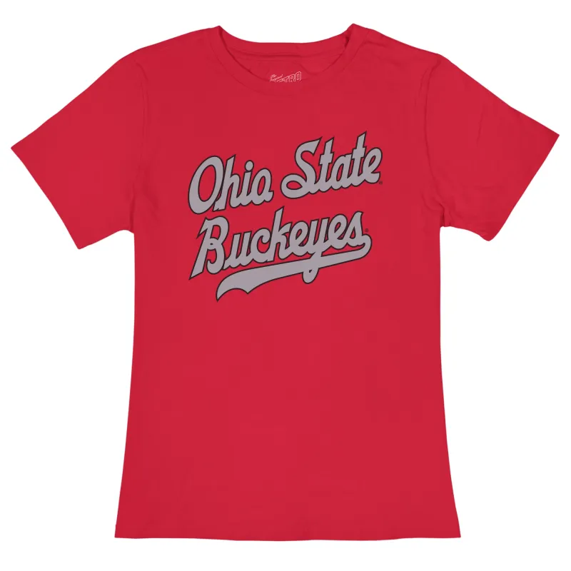 Ohio State Women's 100% Cotton Tee made by Original Retro Brand