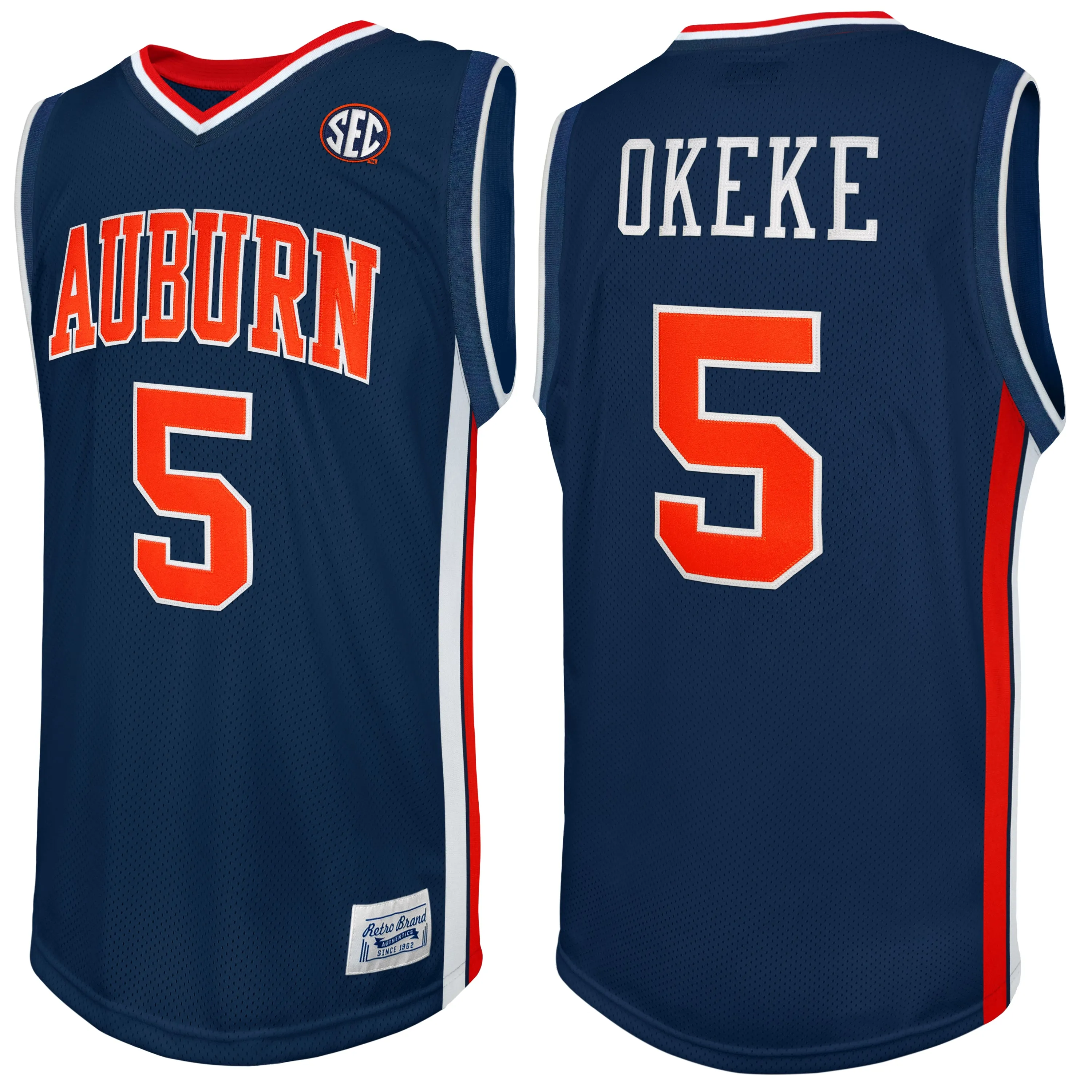 Auburn Tigers Chuma Okeke Throwback Jersey sold by Original Retro Brand