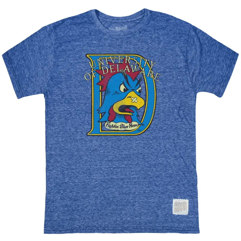 Delaware Fighting Blue Hen Tri-Blend Tee sold by Original Retro Brand
