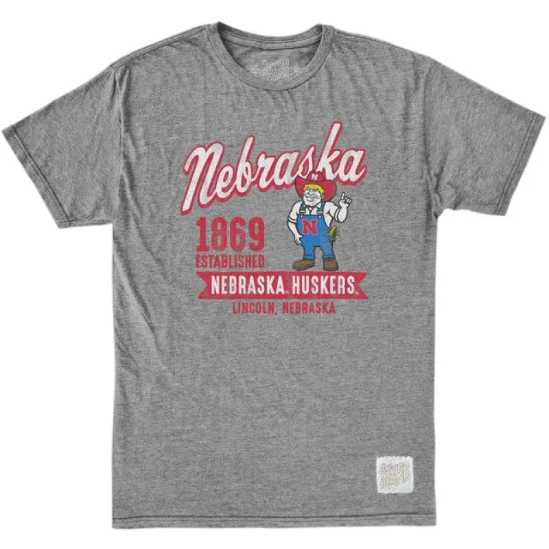 Nebraska Cornhuskers 50/50 Blend Tee sold by Original Retro Brand
