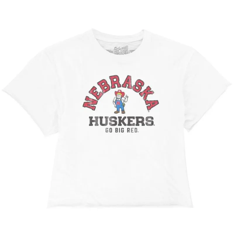 Nebraska Cornhuskers 100% Cotton Crop Slub Tee sold by Original Retro Brand