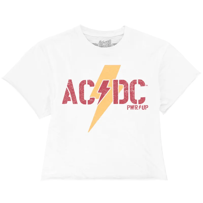 AC/DC Power Up 100% Cotton Crop Slub Tee sold by Original Retro Brand