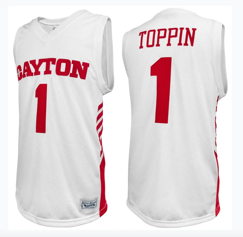 Dayton Flyers Obi Toppin Throwback Jersey sold by Original Retro Brand