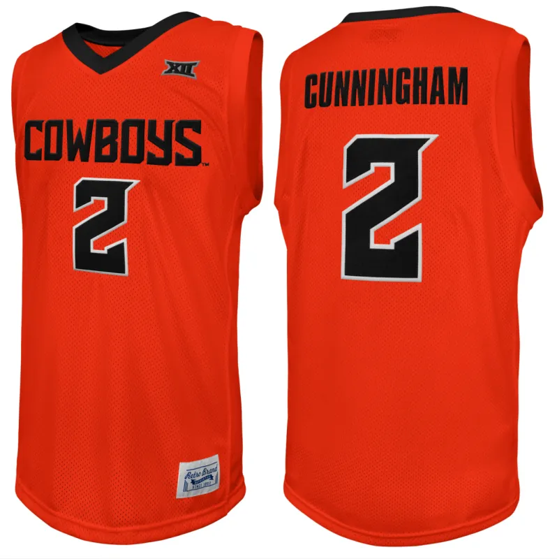 Oklahoma State Cowboys Cade Cunningham Throwback Jersey sold by Original Retro Brand