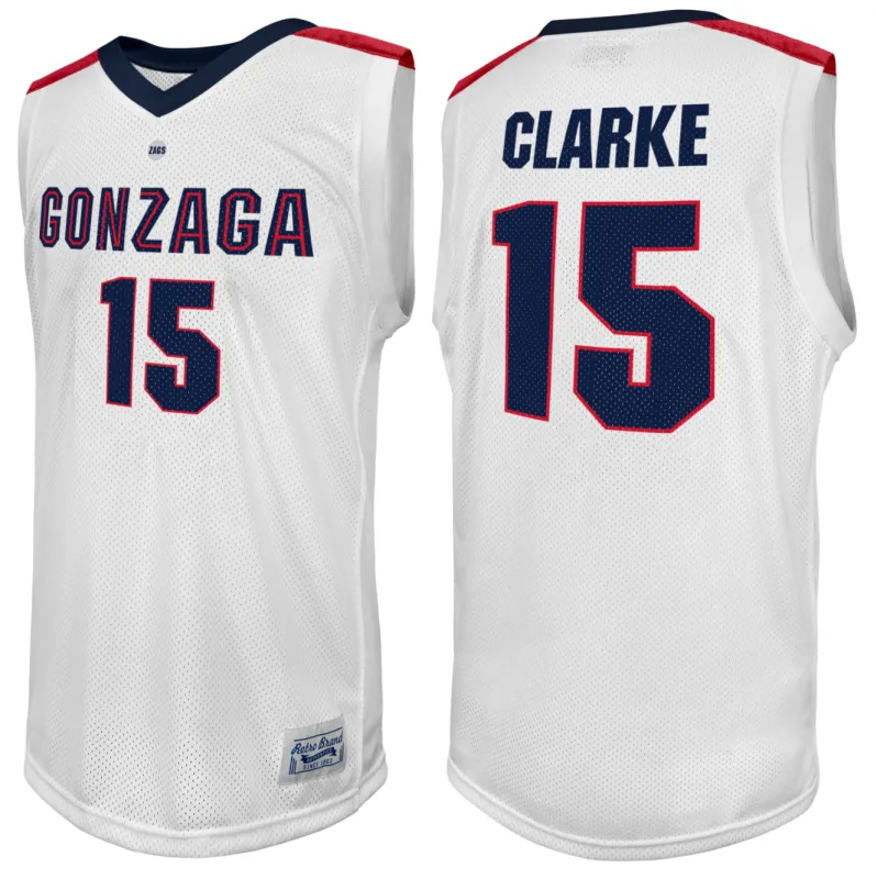 Gonzaga Bulldogs Brandon Clarke Throwback Jersey sold by Original Retro Brand