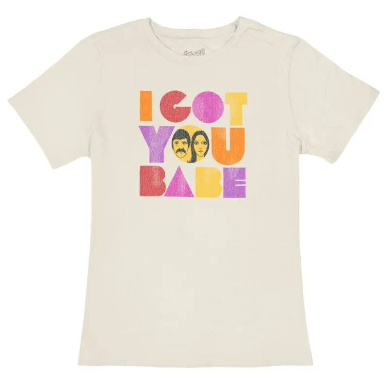 I Got You Babe (Sonny & Cher) 100% Cotton Women's Tee sold by Original Retro Brand