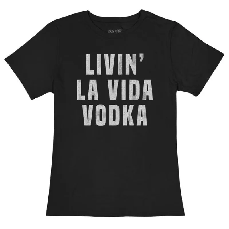 Livin' La Vida Vodka 100% Cotton Women's Tee made by Original Retro Brand