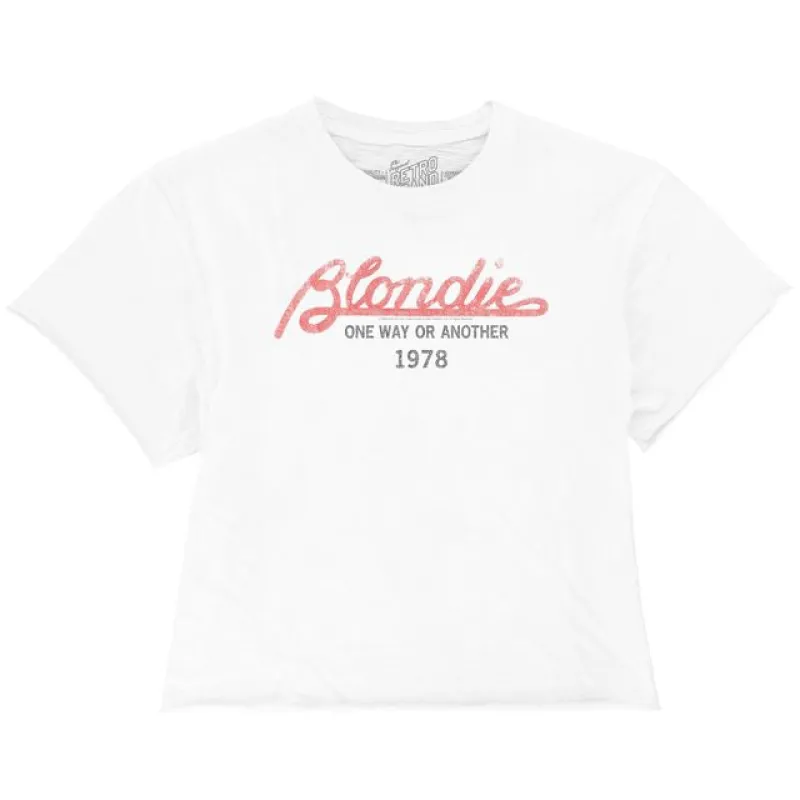 Blondie One Way Or Another '78 Cotton Crop Slub Tee sold by Original Retro Brand